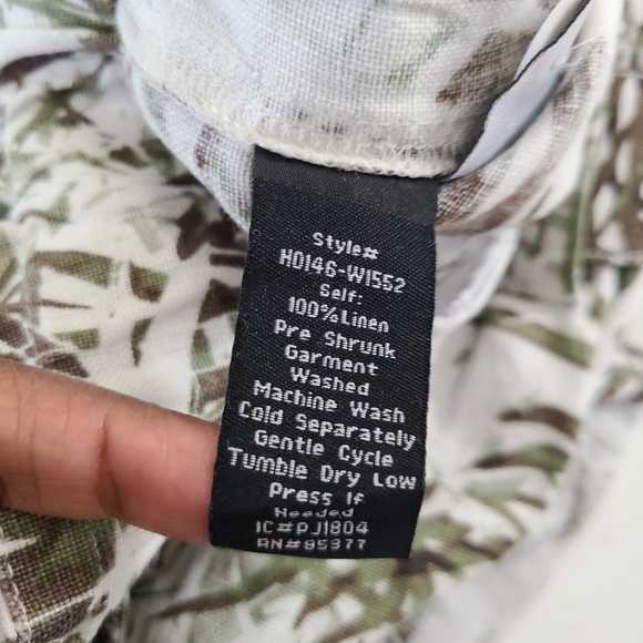 Sanctuary Palm Belted 100% Linen Shorts Size L - Picture 7 of 8